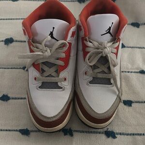 Jordan Kids Red and White Sneakers